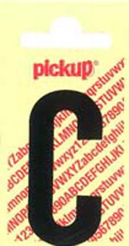 Pickup Nobel plakletter C mat zwart 150mm