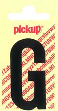 Pickup Nobel plakletter G mat zwart 150mm