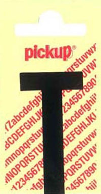 Pickup Nobel plakletter T mat zwart 150mm