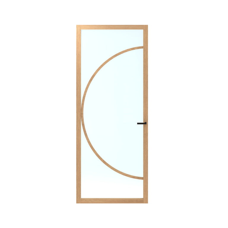 CanDo Elegant Flow binnendeur ELG2-CC03 stomp rechts incl.glas 93x201,5cm