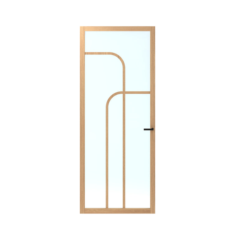 CanDo Elegant Flow binnendeur ELG2-CC05 opdek rechts incl.glas 88x231,5cm