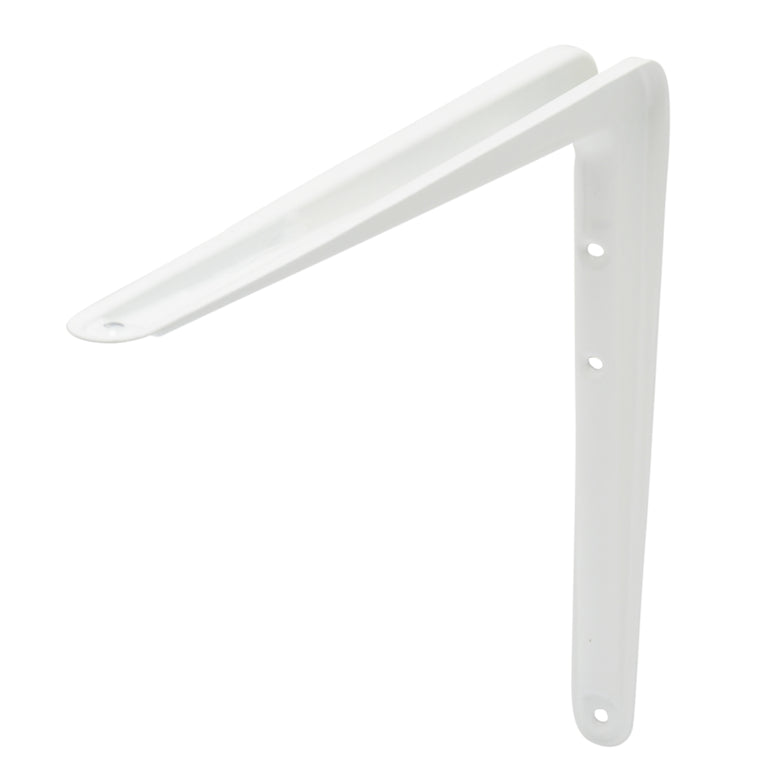 Duraline plankdrager enkel staal wit 30x25cm