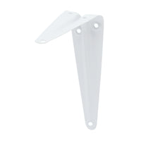 Duraline plankdrager enkel staal wit 12,5x10cm