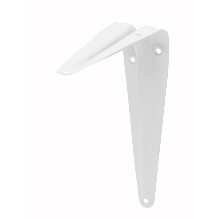 Duraline plankdrager enkel staal wit 15x12,5cm