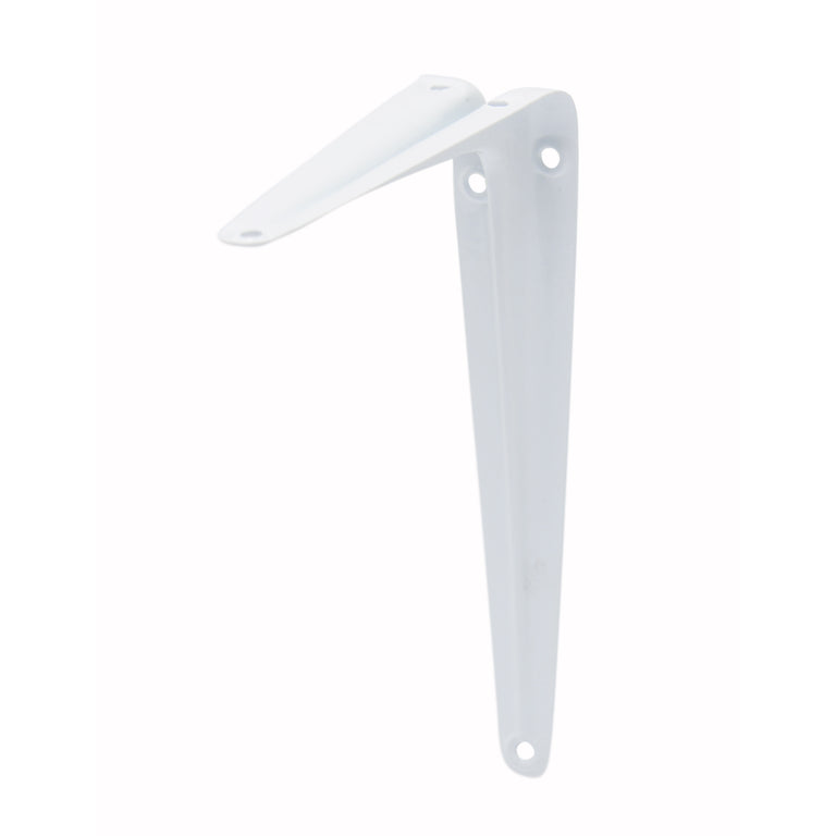 Duraline plankdrager enkel staal wit 15x20cm