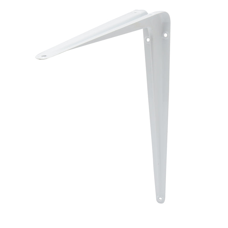 Duraline plankdrager enkel staal wit 35x30cm
