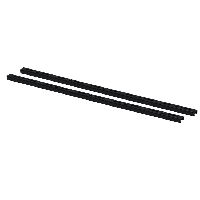 Duraline f-railset enkel staal zwart 50cm 2st