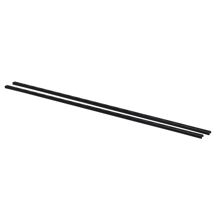 Duraline f-railset enkel staal zwart 100cm 2st