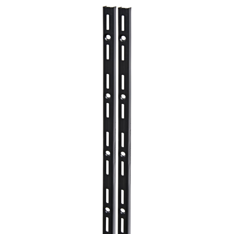 Duraline f-railset enkel staal zwart 150cm 2st