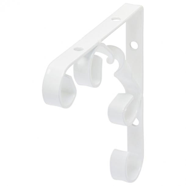 Duraline plankdrager enkel staal wit 10x10cm