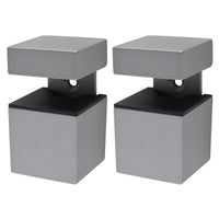 Duraline mat zilver 4x4x5,6cm