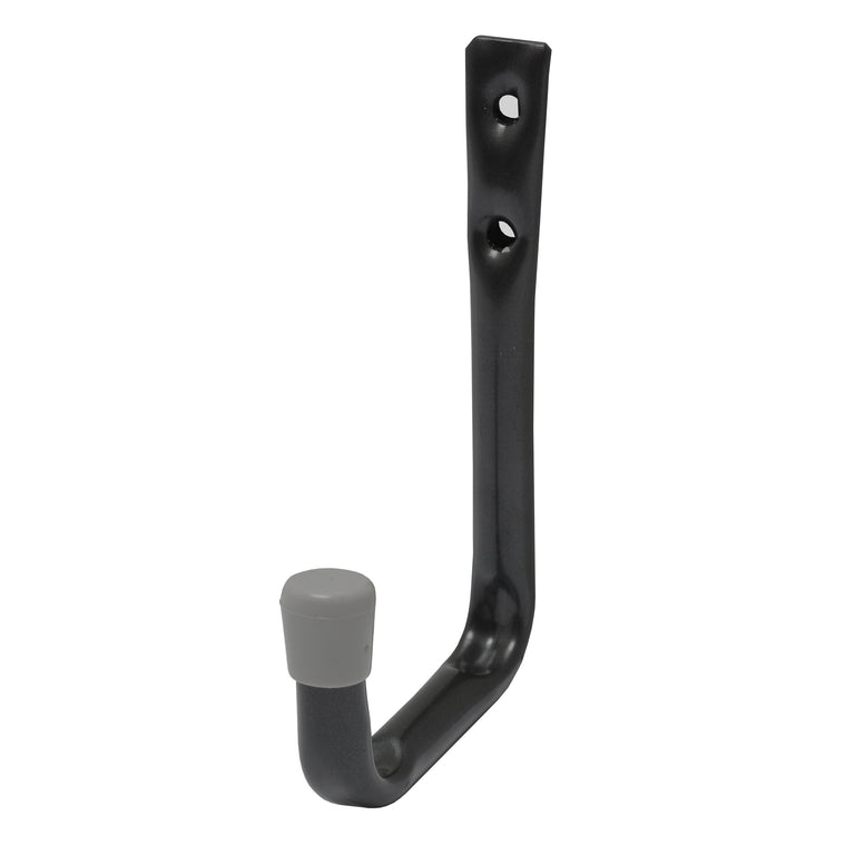 Duraline J-haak buis enkel staal, PVC grijs