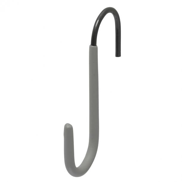 Duraline S-haak staal, PVC grijs 19x10 cm