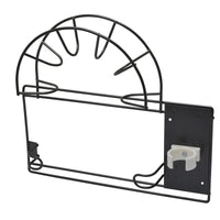 Duraline houder voor stofzuigerbuis enkel staal, PVC grijs 31,5x6,8x28,7cm