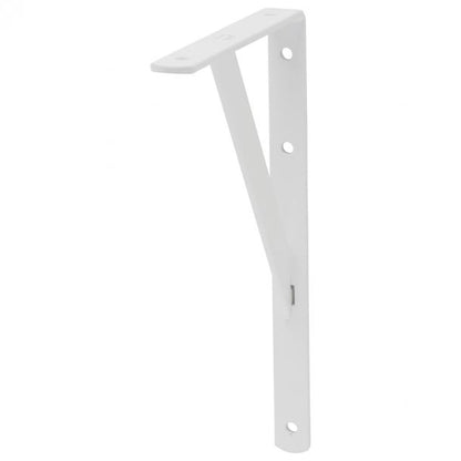 Duraline plankdrager enkel staal wit 15x25cm