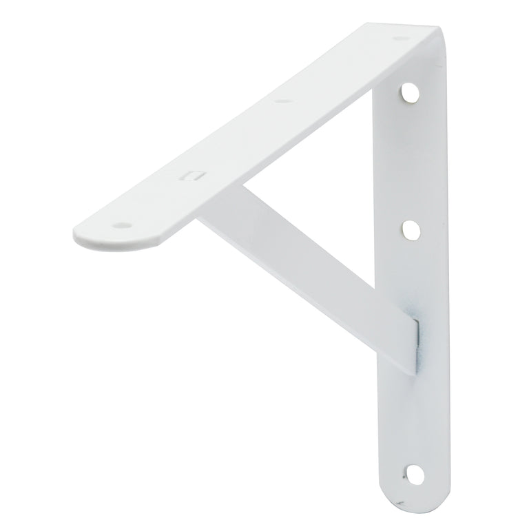 Duraline plankdrager enkel staal wit 20x30cm
