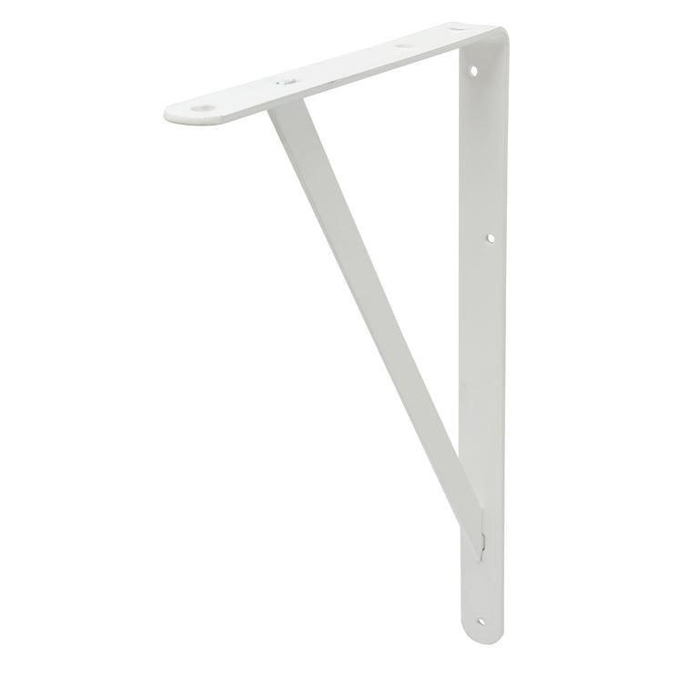 Duraline plankdrager enkel staal wit 25x40cm