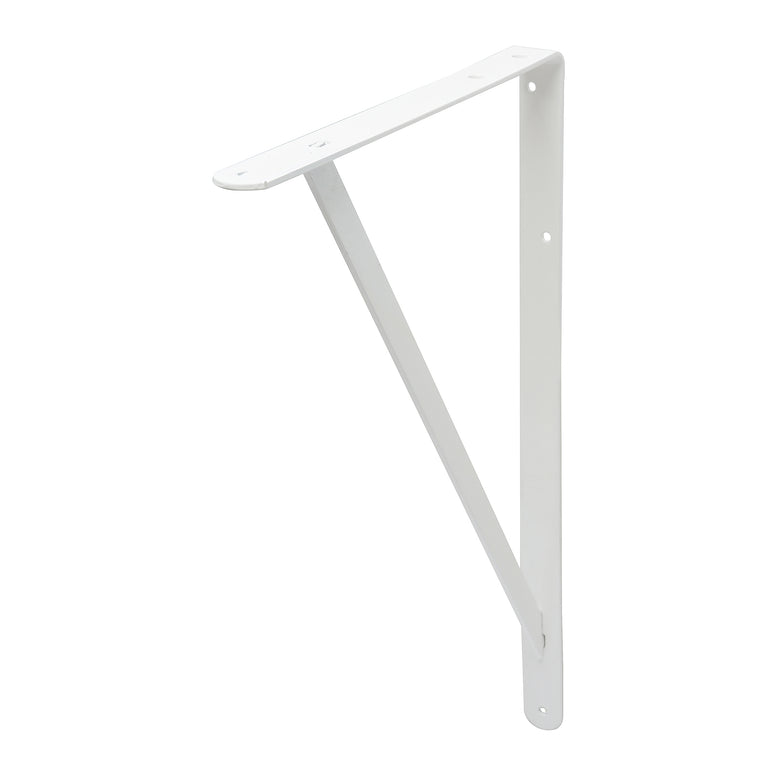 Duraline plankdrager enkel staal wit 33x50cm