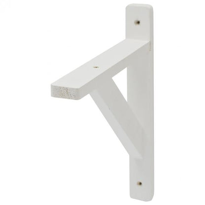 Duraline plankdrager enkel hout wit 20x25cm