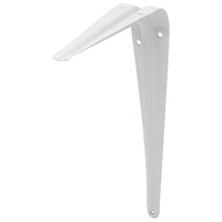 Duraline plankdrager enkel staal wit 22,5x17,5cm