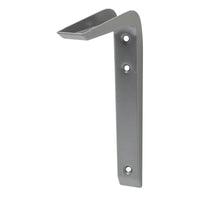 Duraline plankdrager enkel staal zilver 15x20cm