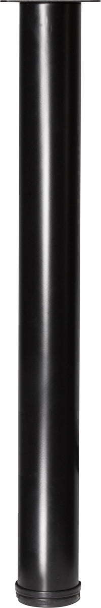 Meubelpoot Bonita rond metaal zwart ⌀7,6x72cm