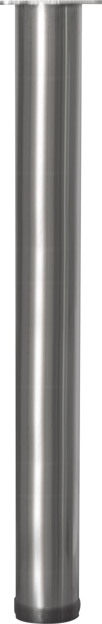 Meubelpoot Bonita rond metaal zilver ⌀7,6x72cm