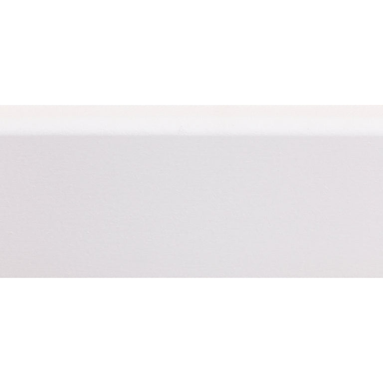 Muurplint MDF gegrond wit 244x4,5x0,9cm