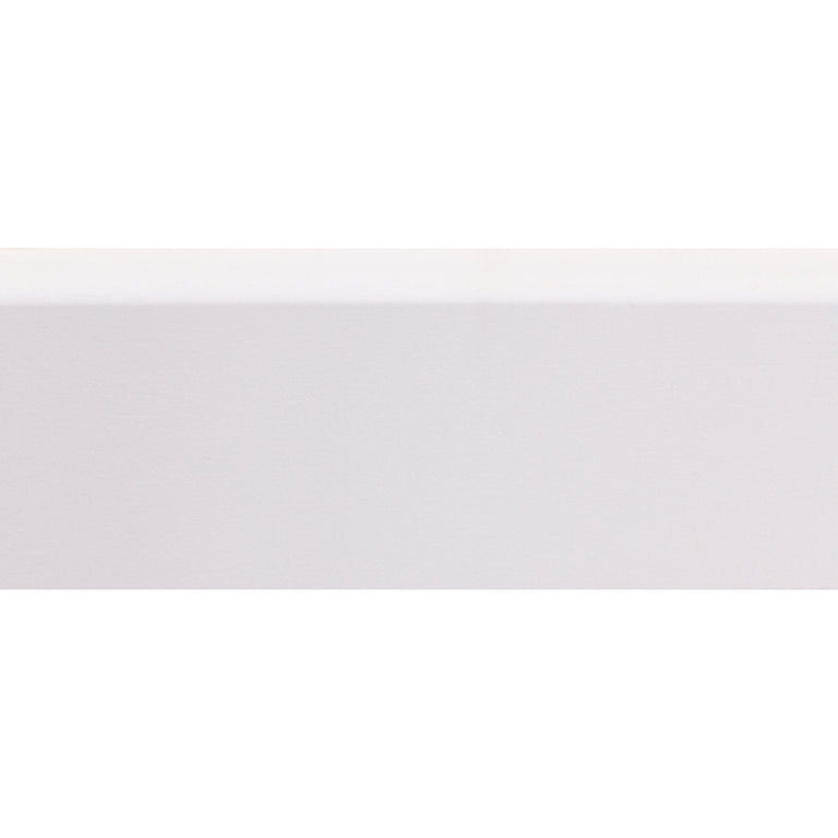 Muurplint MDF gegrond wit 244x5,5x1,2cm