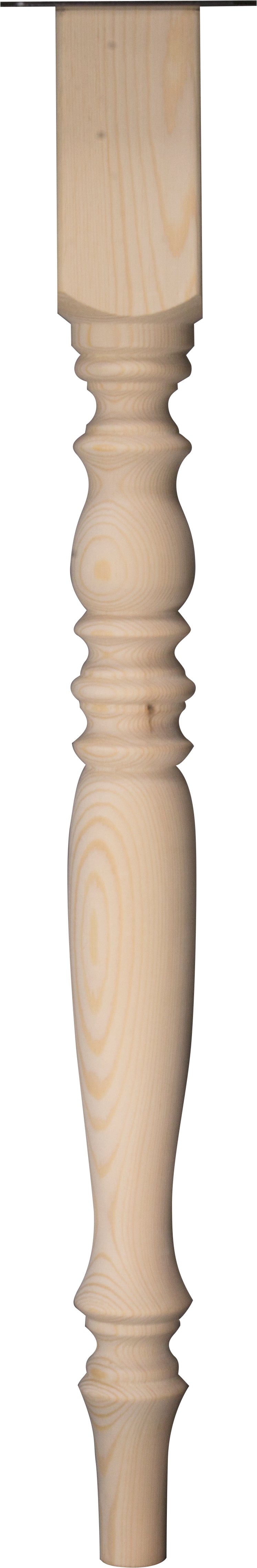 Meubelpoot vierkant grenenhout bruin 7,2x7,2x72cm