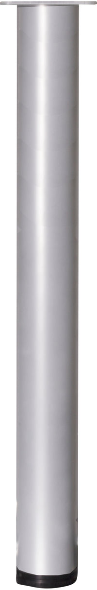 Meubelpoot Bonita rond aluminium zilver ⌀7,6x72cm