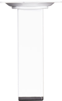 Meubelpoot vierkant metaal wit 2,5x2,5x10cm