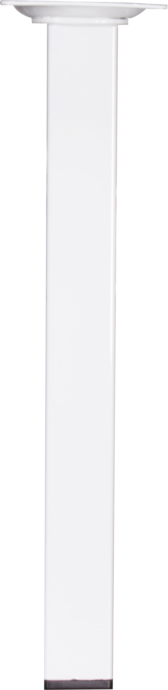 Meubelpoot vierkant metaal wit 2,5x2,5x25cm