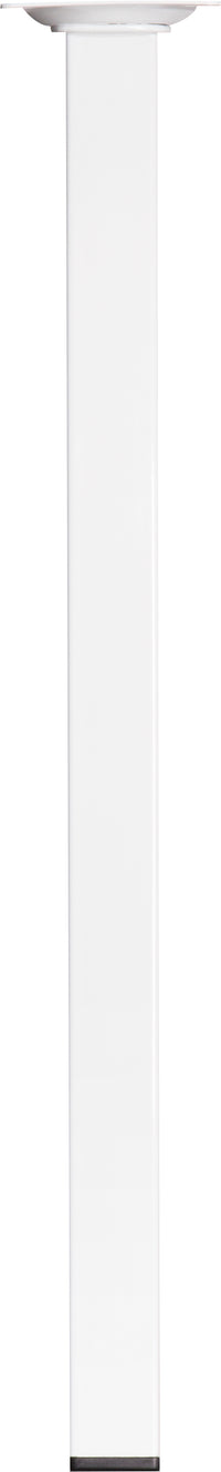 Meubelpoot vierkant metaal wit 2,5x2,5x40cm