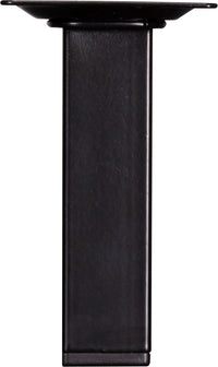 Meubelpoot vierkant metaal zwart 2,5x2,5x10cm