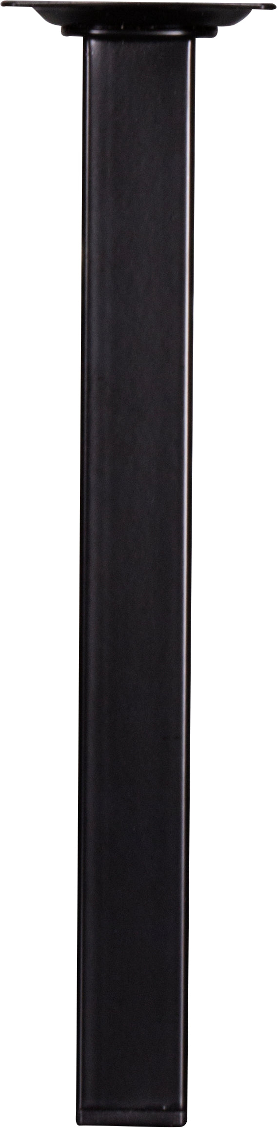 Meubelpoot vierkant metaal zwart 2,5x2,5x25cm