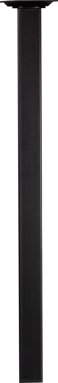 Meubelpoot vierkant metaal zwart 2,5x2,5x40cm