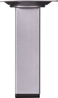 Meubelpoot vierkant aluminium zilver 2,5x2,5x10cm