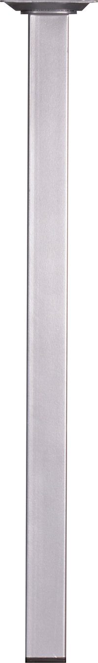 Meubelpoot vierkant aluminium zilver 2,5x2,5x40cm