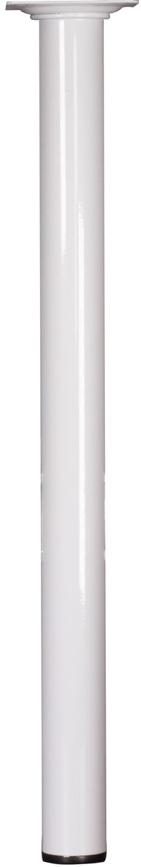 Meubelpoot rond metaal wit ⌀3x40cm