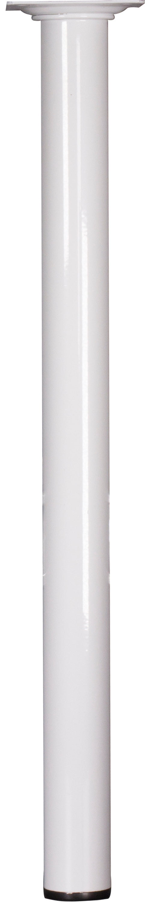 Meubelpoot rond metaal wit ⌀3x40cm