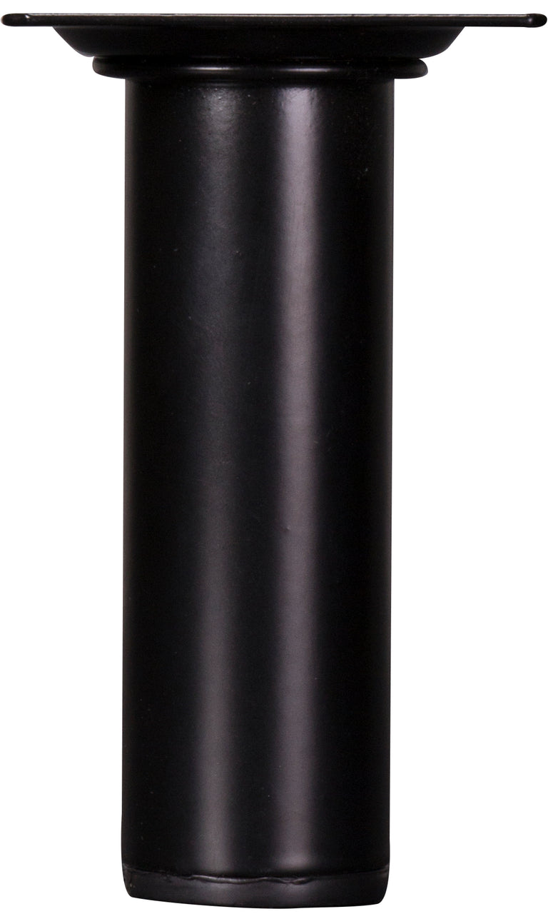 Meubelpoot rond metaal zwart ⌀3x10cm