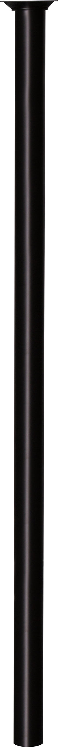 Meubelpoot rond metaal zwart ⌀3x75cm