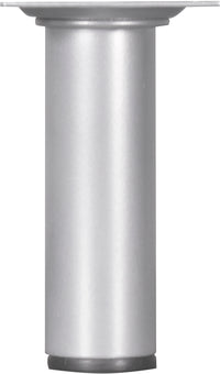 Meubelpoot rond aluminium zilver ⌀3x10cm