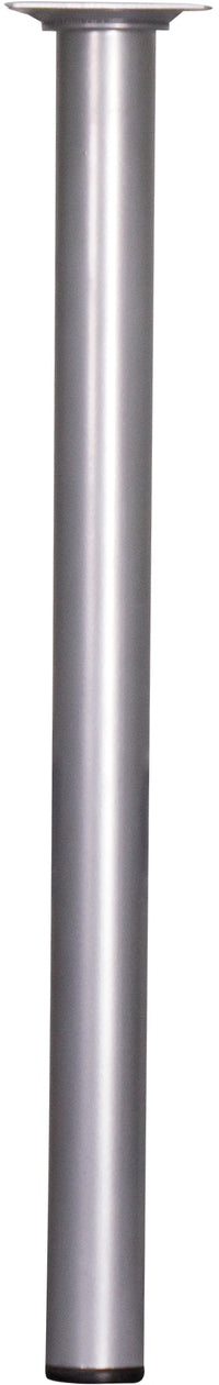 Meubelpoot rond aluminium zilver ⌀3x40cm
