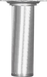 Meubelpoot rond metaal zilver ⌀3x10cm