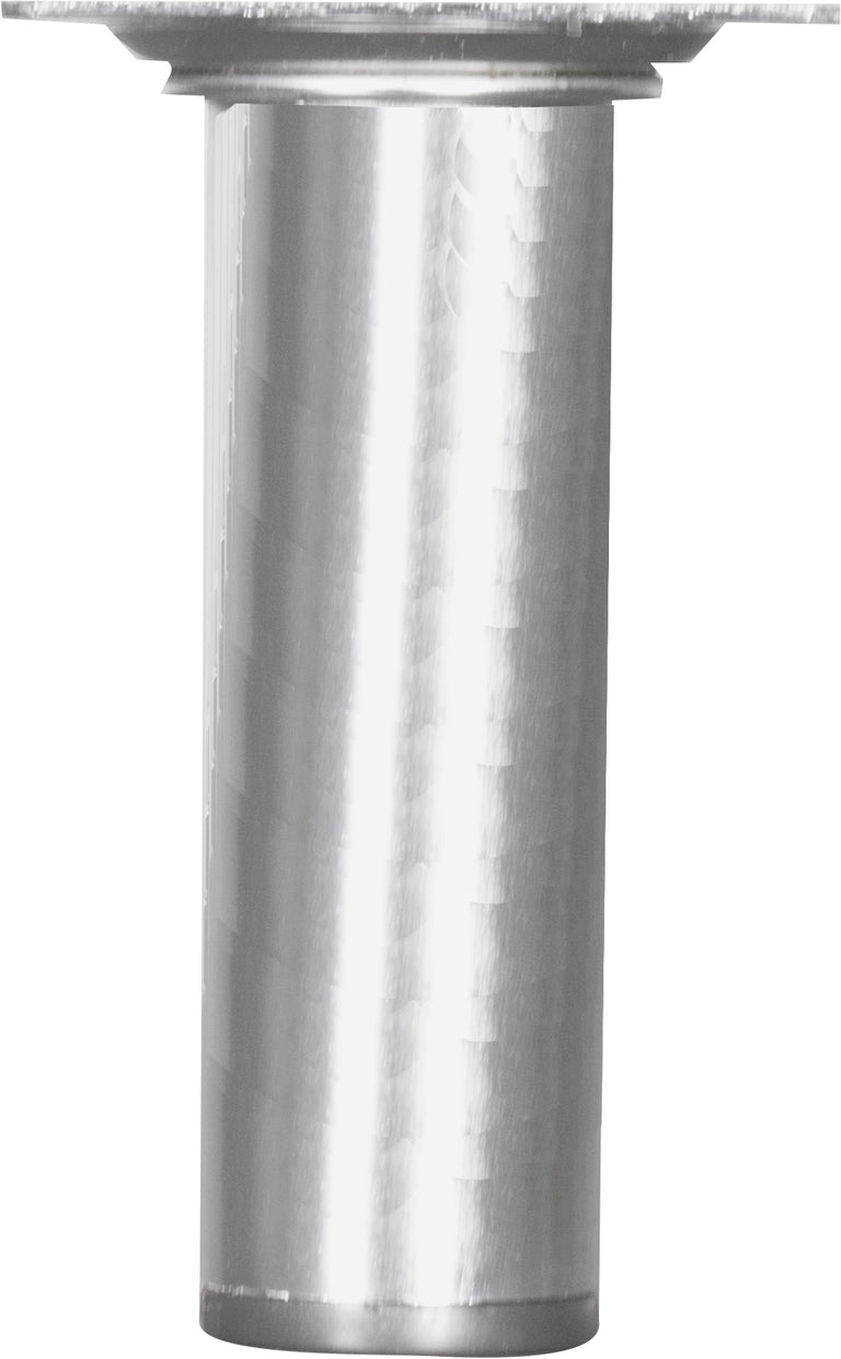 Meubelpoot rond metaal zilver ⌀3x10cm