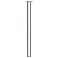 Meubelpoot rond metaal zilver ⌀3x40cm