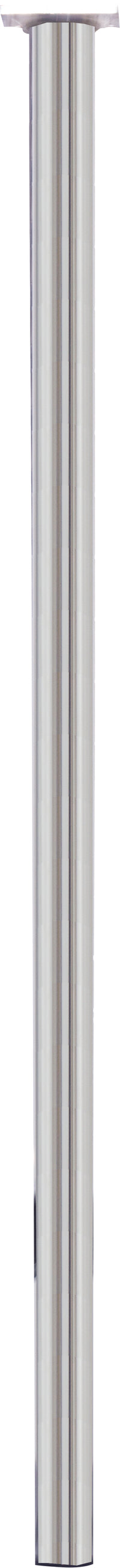 Meubelpoot rond metaal zilver ⌀3x75cm