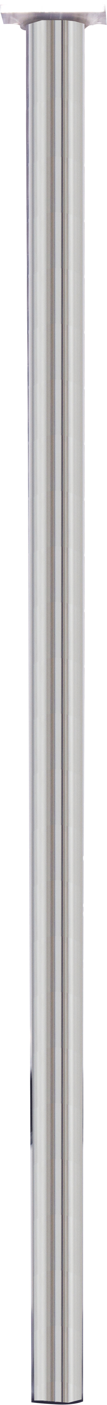 Meubelpoot rond metaal zilver ⌀3x75cm